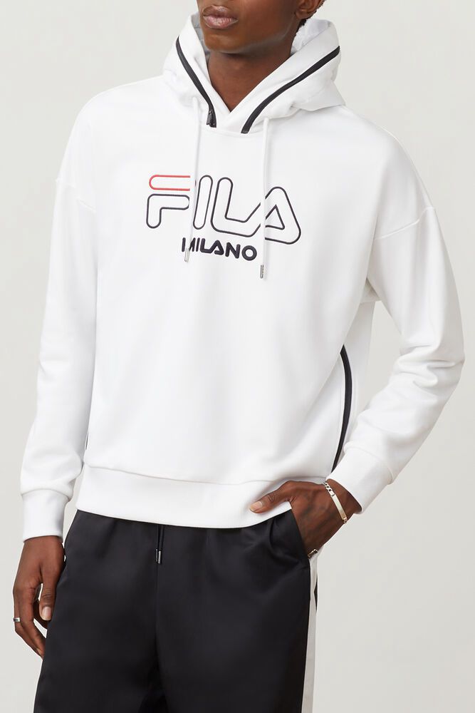 Fila Hettegenser Herre Hvite Milano French Terry 087659-LMH